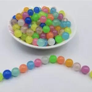 어항장식품 야광 비드 악세서리 인테리어 조경 수족관 장식용 발광 구슬 10mm