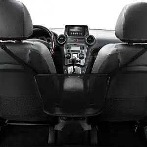 QBUC 카넷 포켓 핸드백 홀더 메시 카고 카 수납용 범용 수납 가방 (블랙)