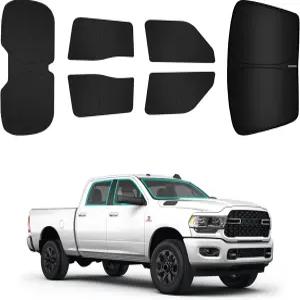 닷지 RAM 2500 3500 2010-2026용 ARISMOTOR 자동차 창문 차양 접이식 사이드 리어 윈드실드 자외선 차단 및