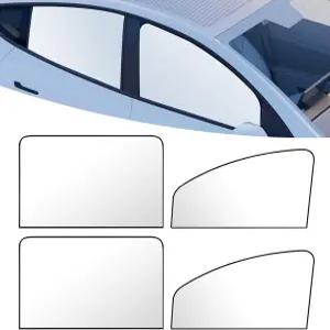 테스나오 4 PCS 카 사이드 윈도우 선쉐이드 교체 20CM x 50CM 80CM 프론트 프로텍터 차량 리어 커튼
