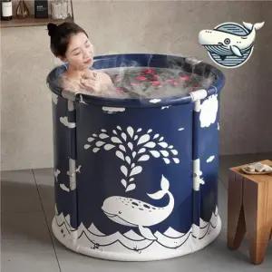 욕조 간편 접이식 1인 미니 이동식 반신욕조