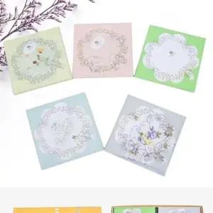 가제손수건 (영화)크리스찬오자르 고급면 자수 남여 손수건10매입