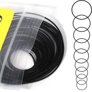 O 링 시계 개스킷 28개 0.6mm 방수 고무 씰 와셔 수리 도구 뒷면 커버