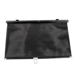 50cm x 130cm 블랙 비닐 휴대용 롤업 접이식 자동차 전면 창문 햇빛 가리개