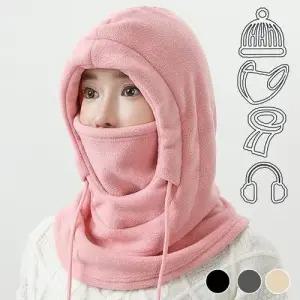 여성 후리스 바라클라바 기모 플리스 후드 넥워머 4색 WFGFQYV