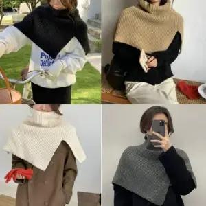 니트 숄 어깨 풀오버 목폴라 넥워머 페이크 케이프 WFGEMKK