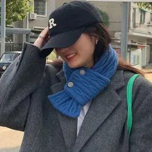 방한 버튼 쁘띠 목도리 넥워머 미니사이즈 꽈배기 WFGEMK5