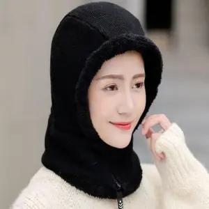 여성 기모 안감 바라클라바 후드 넥워머 목토시 3컬러 WFGEJWU