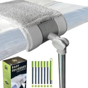 트레일러스피어 이지 스퀴지 맞춤형 프로페셔널 RV 및 홈 차양 걸레 회전 잠금 헤드 양면 패드가 있는 확장