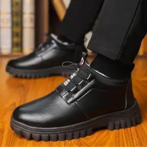 안감 남성 단화 겨울 기모 안감 방한워커 털 끈조절 WFGCZBU