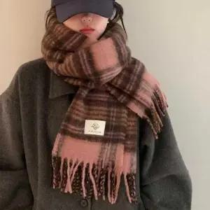 체크패턴 겨울 머플러 경량 보온성 스타일링 목도리 WFGCU9U