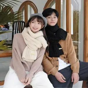 니트 풍성한 겨울 넥워머 겨울 머플러 눈꽃 목도리 WFGC6CV