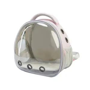 앵무새 이동 가방 모란 피닉스 새장 투명 휴대용 백팩 조류 새 케이지