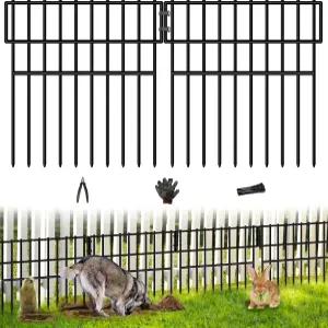17피트(L) X 13인치(H) 동물 보호 울타리 개를 위한 12개의 패널 노 디그 펜스 1.52인치 갭 안티 개 장벽