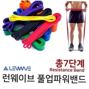 생활용품 샤인빈 라텍스 턱걸이 풀업밴드 근력운동 (7종세트)