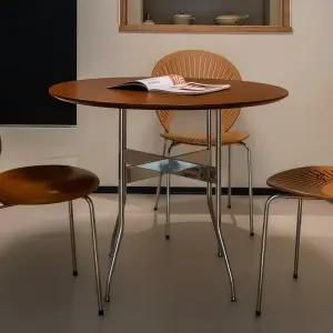 둥근식탁 다이닝 우드 카페 라운드 거실 테이블