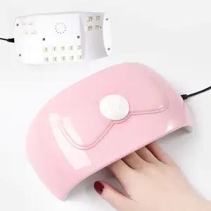 네일아트 스마트 센서 UV LED 핑크리본 54W 젤램프 젤네일램프 네일LED램프