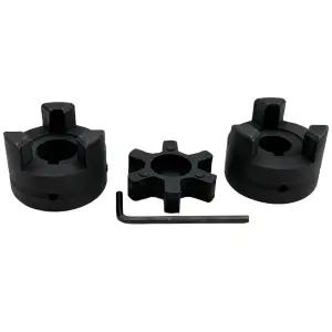 Saelno 5/8인치에서 3/4인치 L075 유연한 3피스 L-Jaw 커플링 세트 및 통나무 목재 스플리터용 고무