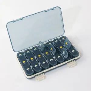 휴대용 약통 요일별 알약 보관함 위클리 케이스 투명 뚜껑 여행용 영양제 정리