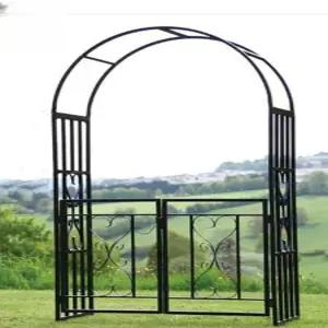 장미 아치 터널 꾸미기 대문 정원 입구 펜스 마당