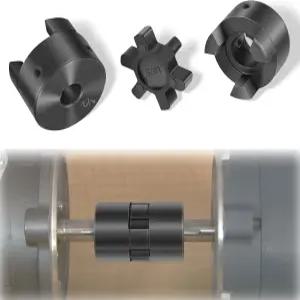 1/2 에서 3/4 L075 유연한 3피스 L-Jaw 커플링 커플러 세트 및 로그 스플리터 하이브리드 장비용 Buna-N