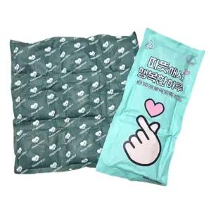 [블루마켓]1개 초 대용량 방석 핫팩 400g 국내산 야외 활동 담요 등산 낚시 방한 손하트 워머