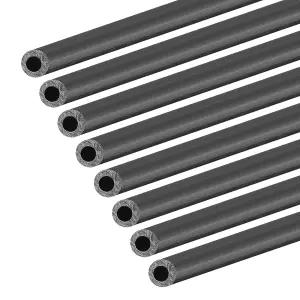 RC 비행기 쿼드콥터 8Pc용 uxcell 탄소 섬유 원형 튜브 4mm x 2mm 420mm 날개 펄트루전