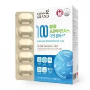 유쎌몰 100억 프로바이오틱스 아연 플러스 500MG X 60캡슐 유산균스틱 여자유산균