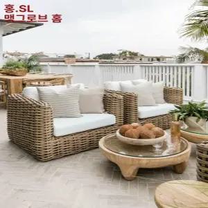 라탄소파 야외 세트 테이블 테라스 발코니 쇼파