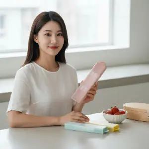 (타입 4종세트)4P 휴대용 케이스 유치원 초등 도시락 식기통 보관함