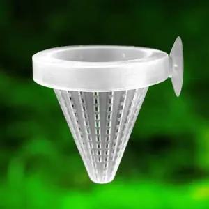 열대어사료 어항 물고기 피딩컵 실지렁이 급식 아크릴 흡착형 피딩기