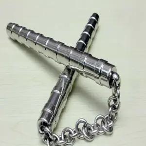 쌍절곤 철제 스테인레스 연습용 스틱 이소룡 스틸 수련용