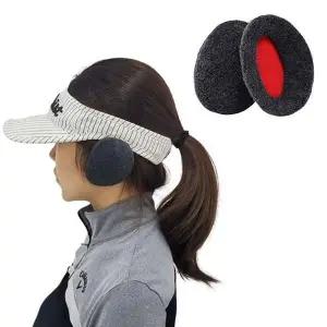 방한 겨울용품 귀마개-그레이 이중층단열 따뜻한귀마개 군대귀마개