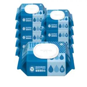 깨끗한나라 합리적인 생활물티슈 캡형 80매 20팩