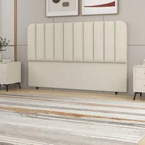 침대머리 침실 인테리어 등나무 1500 보드 2000 라지킹 침대헤드 프레임 아이보리