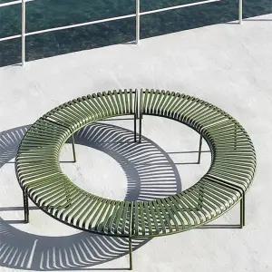 공원 의자 펜션 등받이 공 스테인레스 벤치