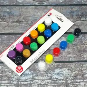 마라부 아크릴물감 3.5ml 베이직 12색세트 MB206릭 비비드 화방재료 유화 릴화 화재료 화물감 칼라 컬러