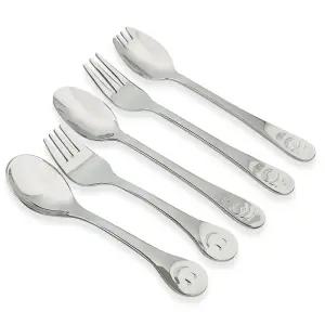 [베스트TOP100]상일 (스마일 곰돌이 스푼 포크 모음) 스텐 유아 아동