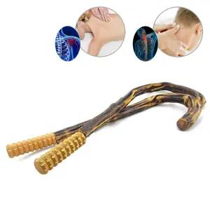 [베스트TOP100]통증 완화 셀프 등 목 마사지 우드 후크 DD-10835