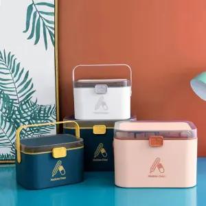 [모두쇼핑]가정용 비상용 구급상자 이동형 메디컬박스 대형 약상자 휴대용약통 구급함 약통