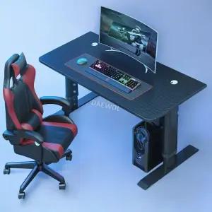 게이밍 책상 컴퓨터 탁자 높이조절 서재 데스크