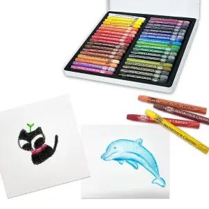 물감크레파스 36색 팔레트포함 드로잉 채크래용 화방 용품 미술 그림그리기 전문가용 교구 미술용 수채화