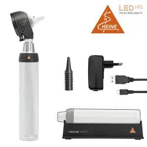 [HEINE] 하이네 충전형 카파 LED 검이경 (K180 카파검이경+USB충전형핸들+플러그인)