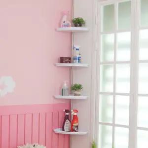 백색코너선반4단