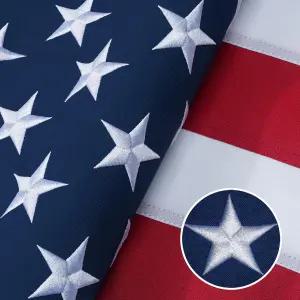 미국 3x5피트 길이의 파괴되지 야외용 오래 지속되는 튼튼한 내구성 찢어지지 에 퇴색 저항성 별 질