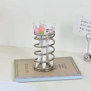 ( )스프링 칫솔꽂이 홀더 스텐 물때없는 치약홀더 대형