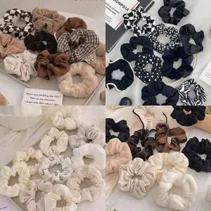 FW헤어밴드10P 곱창 머리끈 스크런치 헤어슈슈