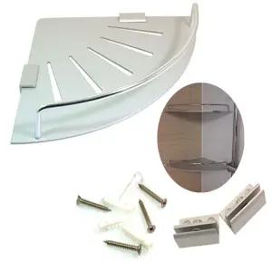 고급형 욕실 모서리 코너 정리 수납 유리 수납 선반