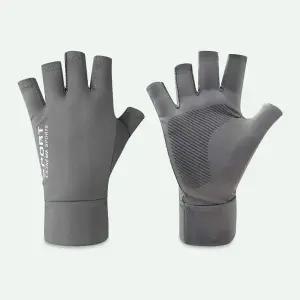 여름 등산장갑 자전거 스포츠 운전 반장갑 그레이