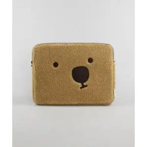 매장정품 KIMHACHAN 플러피 하찬 노트북 파우치 - 브라운